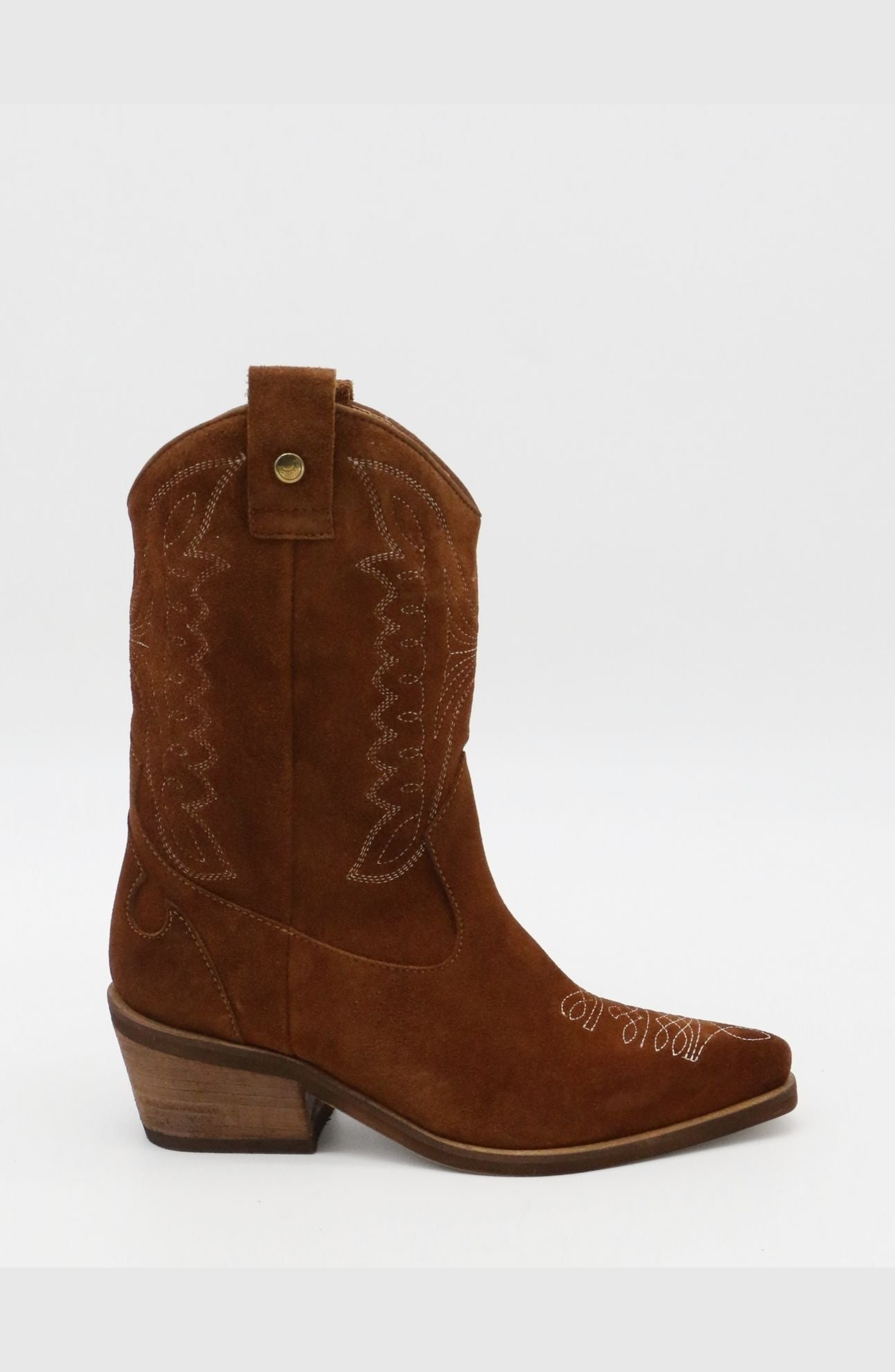 STIVALI NEW YORK Suede Unstoppable Western Cowboy Boots, Alternate, color, Tan / Suede