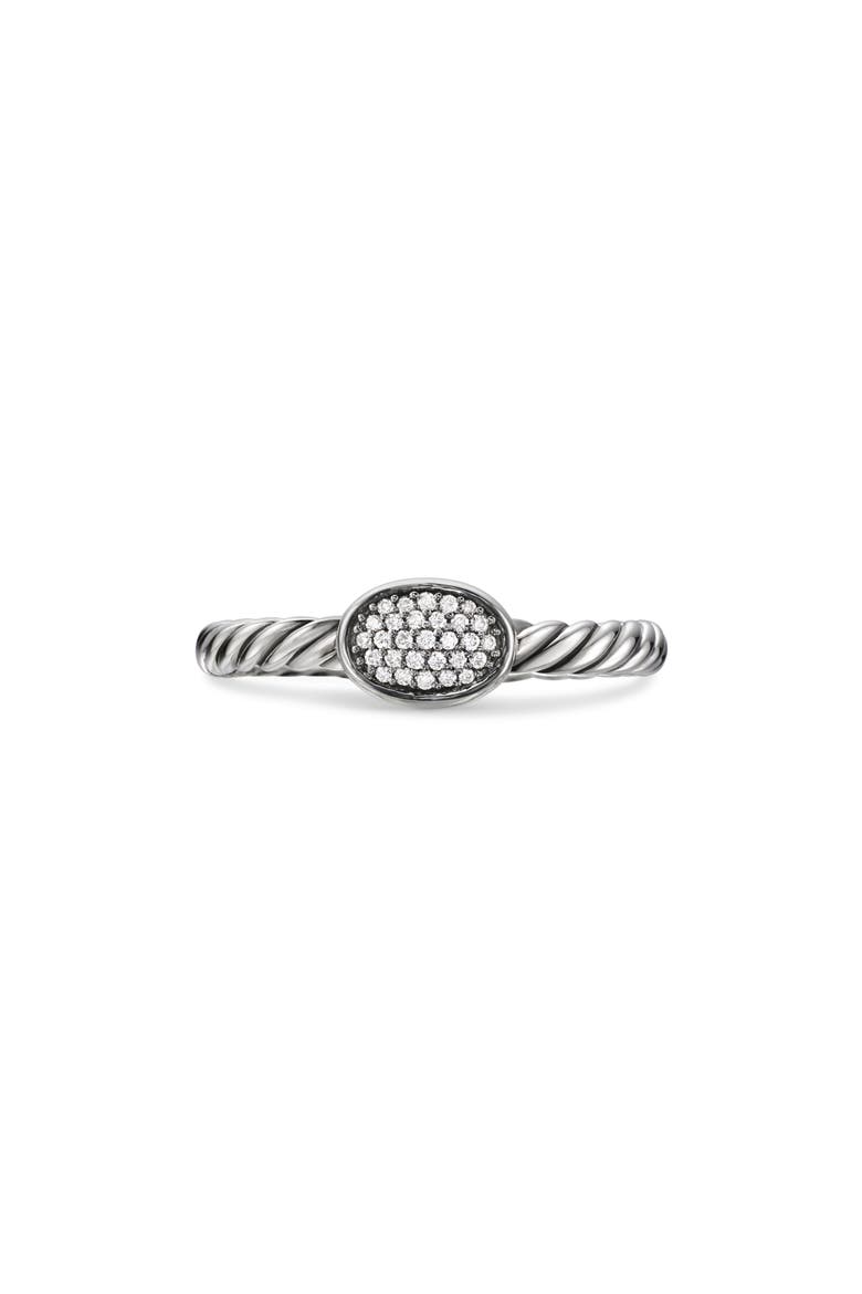 Cable Collectibles Oval Ring with Diamonds, Main, color, DIAMOND