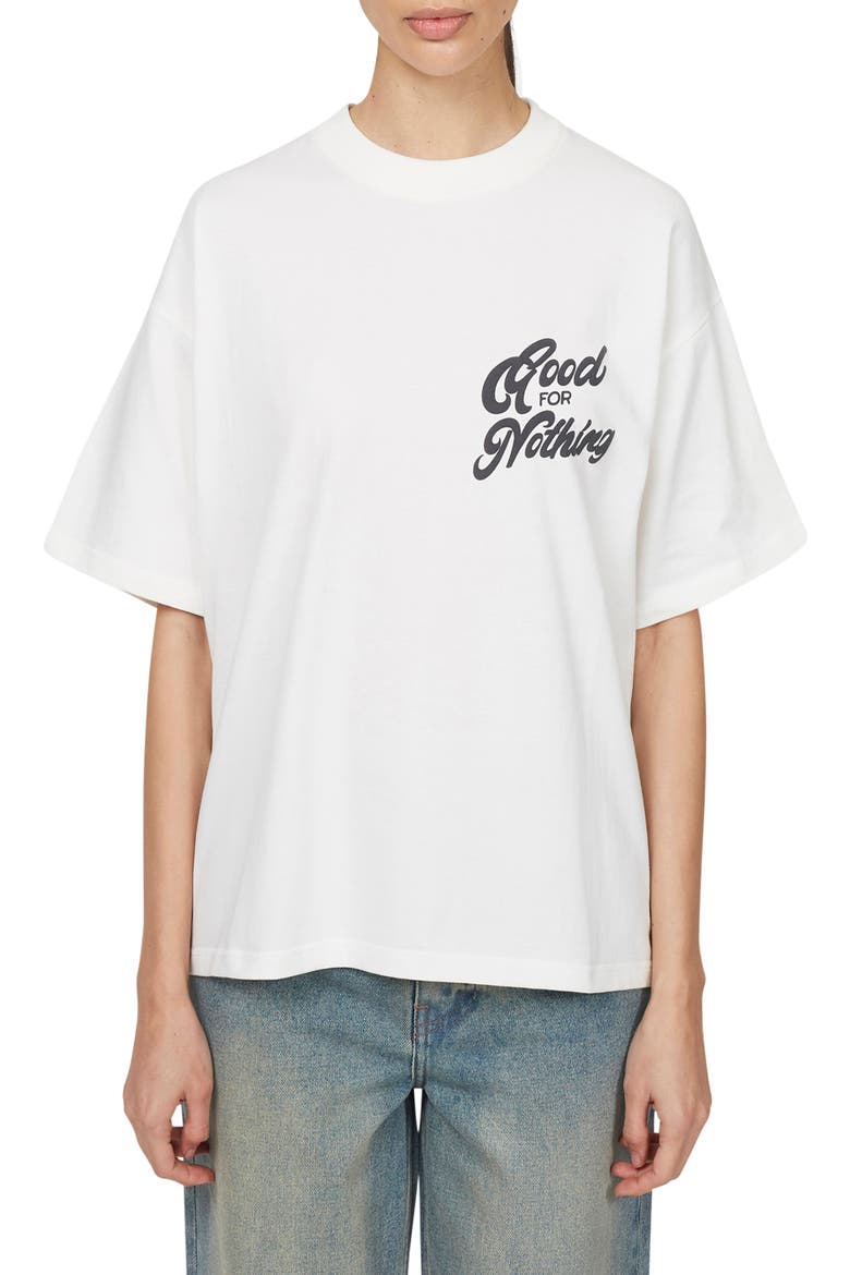 Funk Oversized  T-shirt, Main, color, White