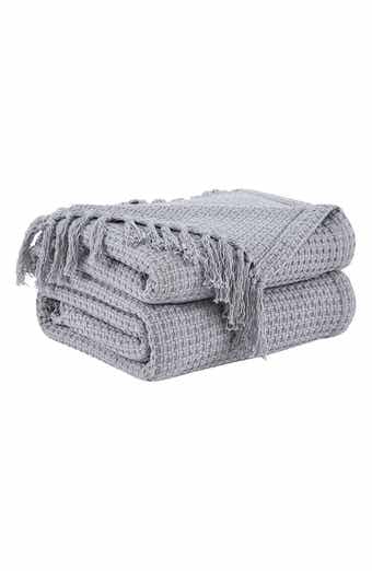 SOUTHSHORE FINE LINENS Ashmore Cotton Luxury Blanket