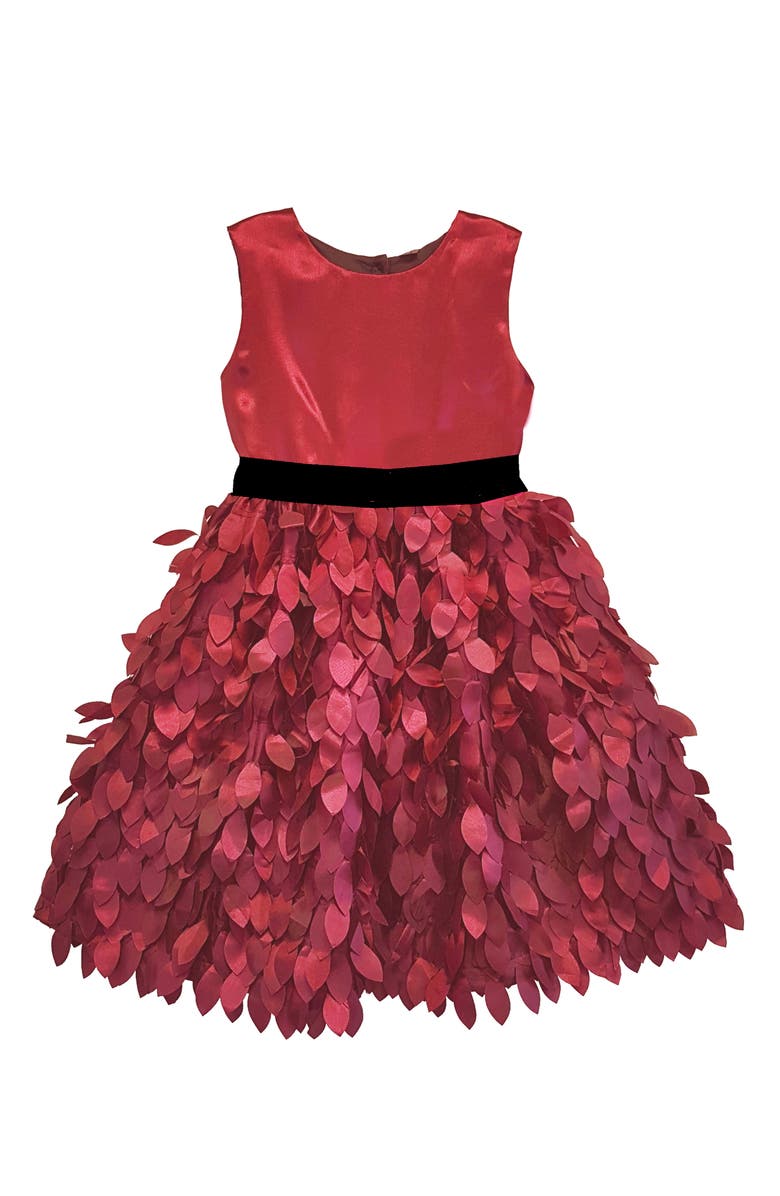 JOE-ELLA Kids' Fluttering Dress, Main, color, Red