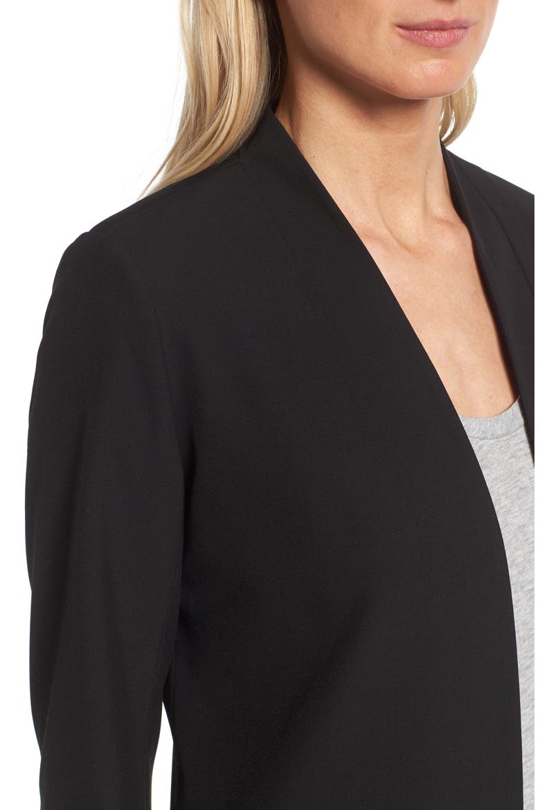 No-Closure Blazer, Alternate, color, BLACK