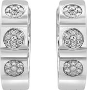 EFFY Sterling Silver Diamond Hoop Earrings - 0.12ct.