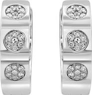 EFFY Sterling Silver Diamond Hoop Earrings - 0.12ct.