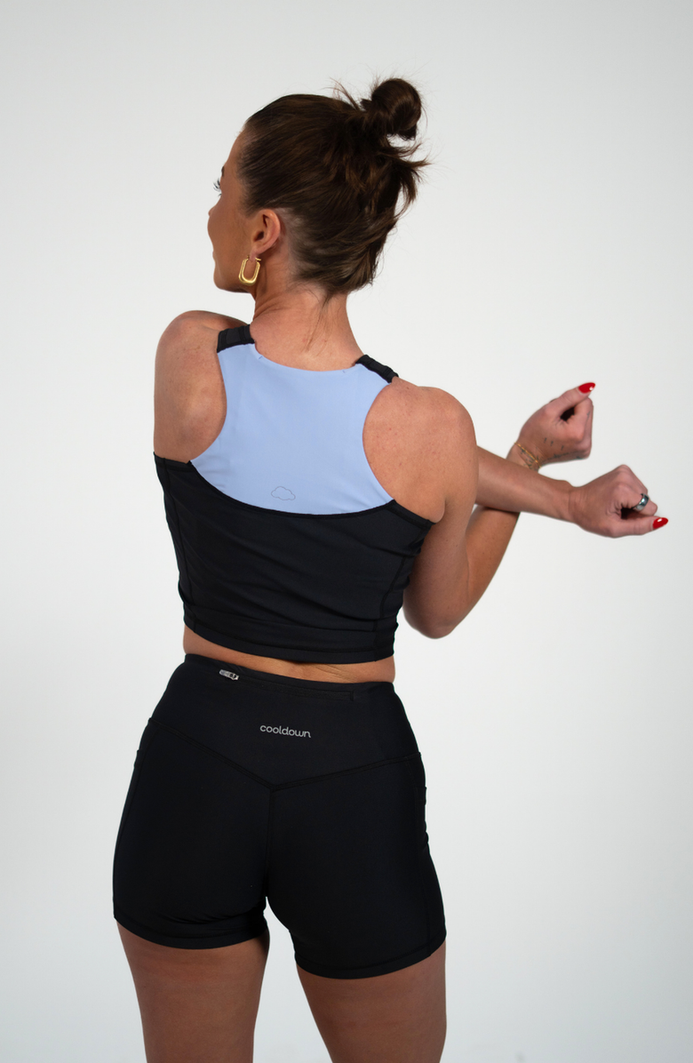 Cooldown Meg Tank Top, Alternate, color, Black