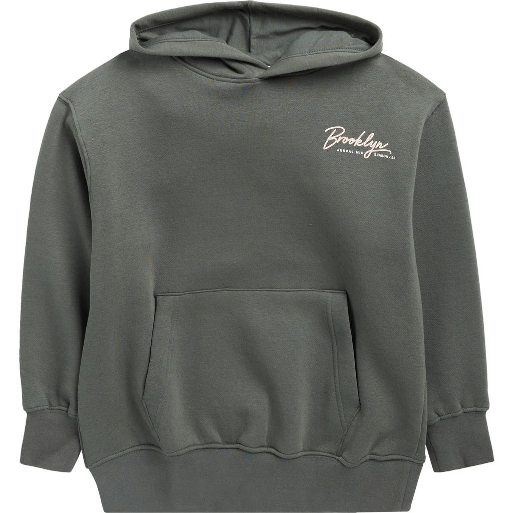 Denim And Flower Kids' Logo Pullover Hoodie In Multi