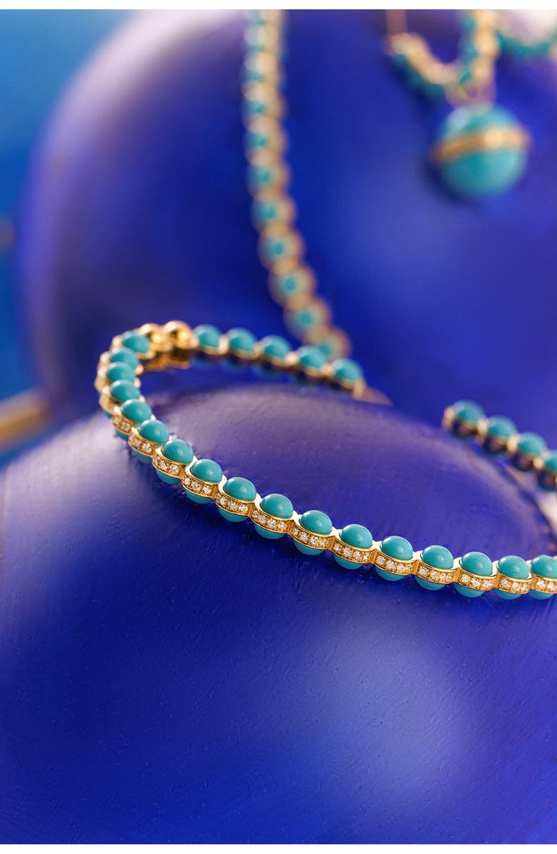 L'Atelier Nawbar The Atom Cuff Bracelet, Alternate, color, Cobalt