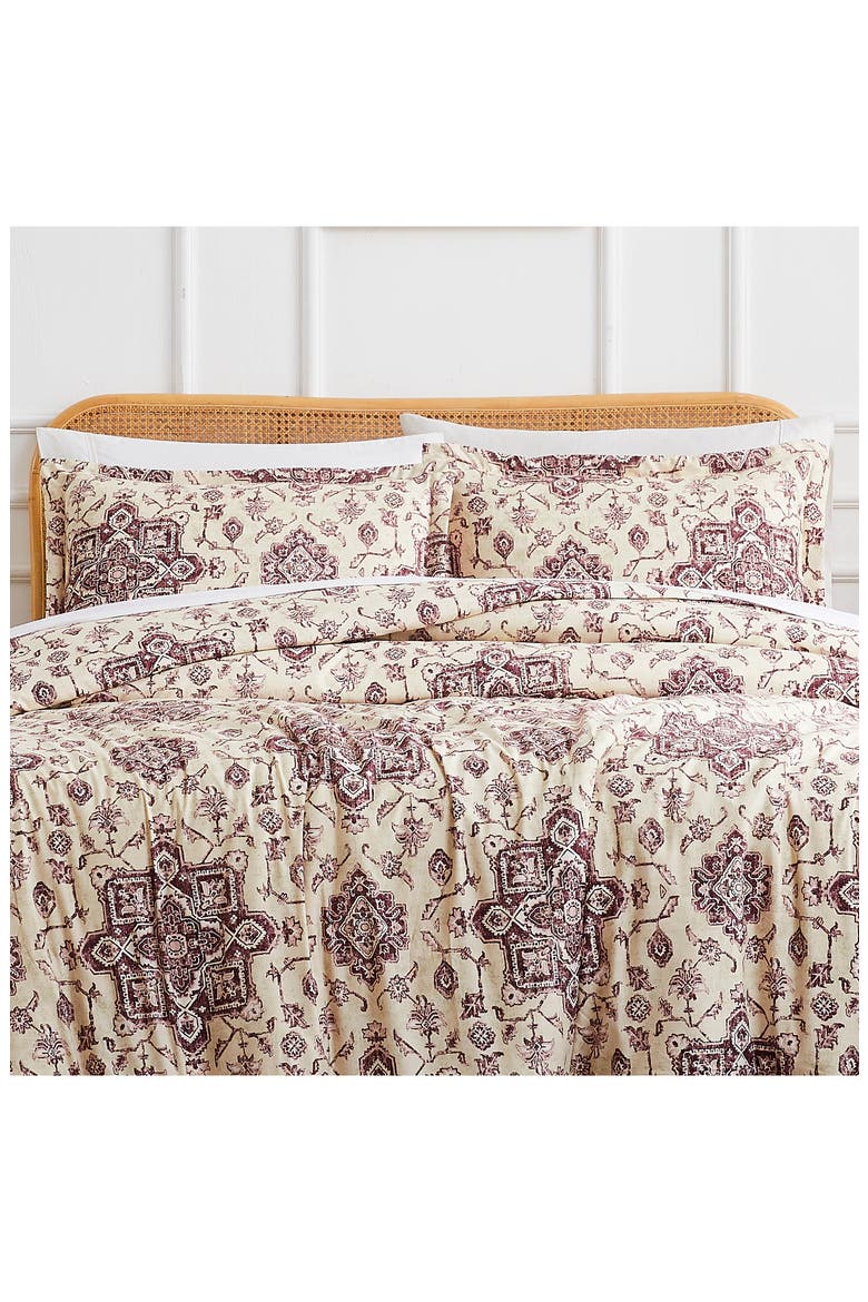 Persia Duvet Cover Set, Alternate, color, EGGPLANT