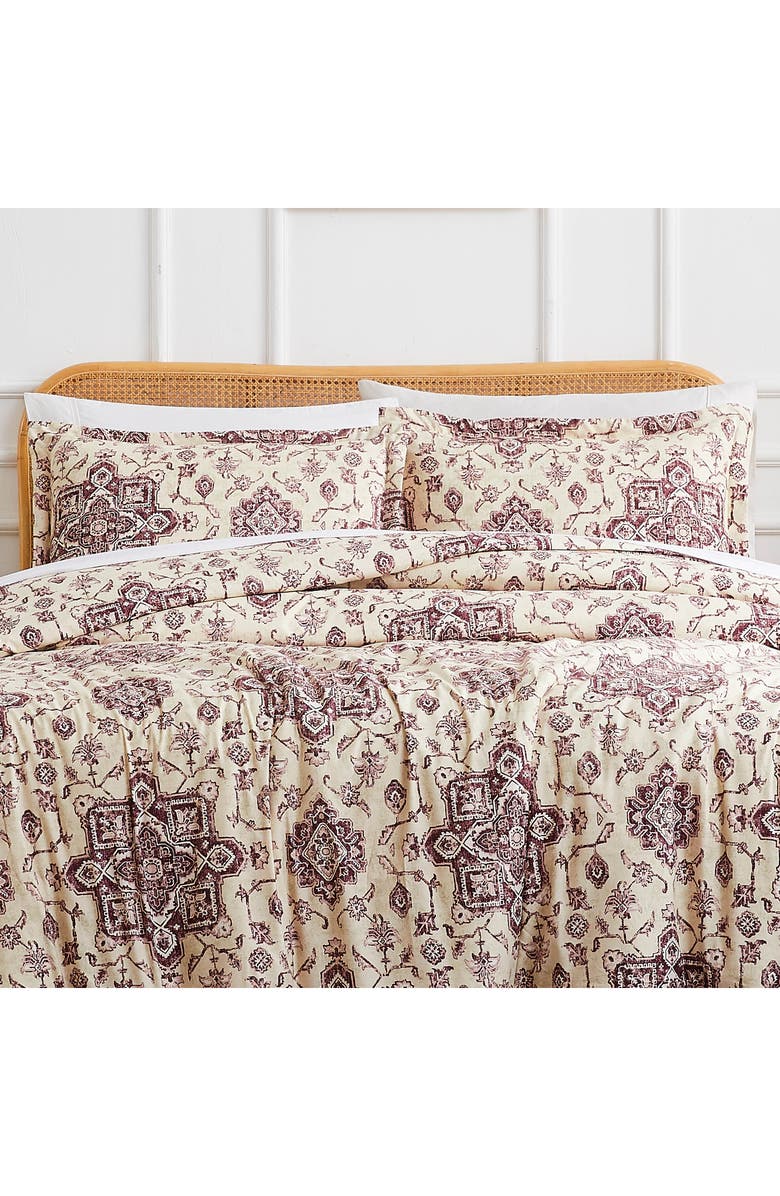 SOUTHSHORE FINE LINENS Persia Duvet Cover Set, Alternate, color, Eggplant