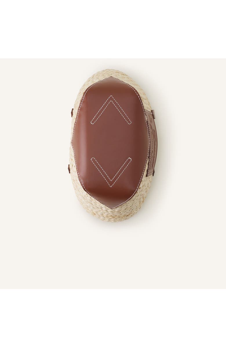 Lanvin Catch By Lanvin Small Basket Bag, Alternate, color, Ecru/Cognac