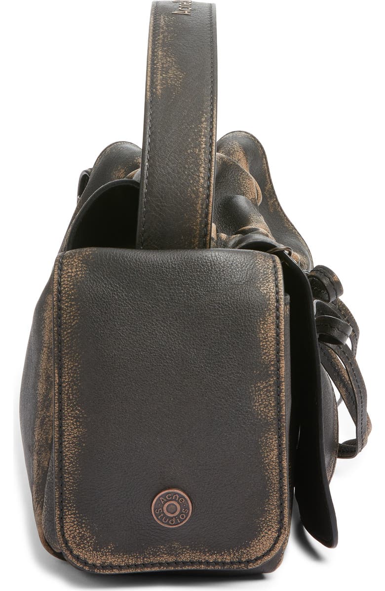 Acne Studios Multipocket Washed Leather Bag, Alternate, color, Dark Brown/ Beige