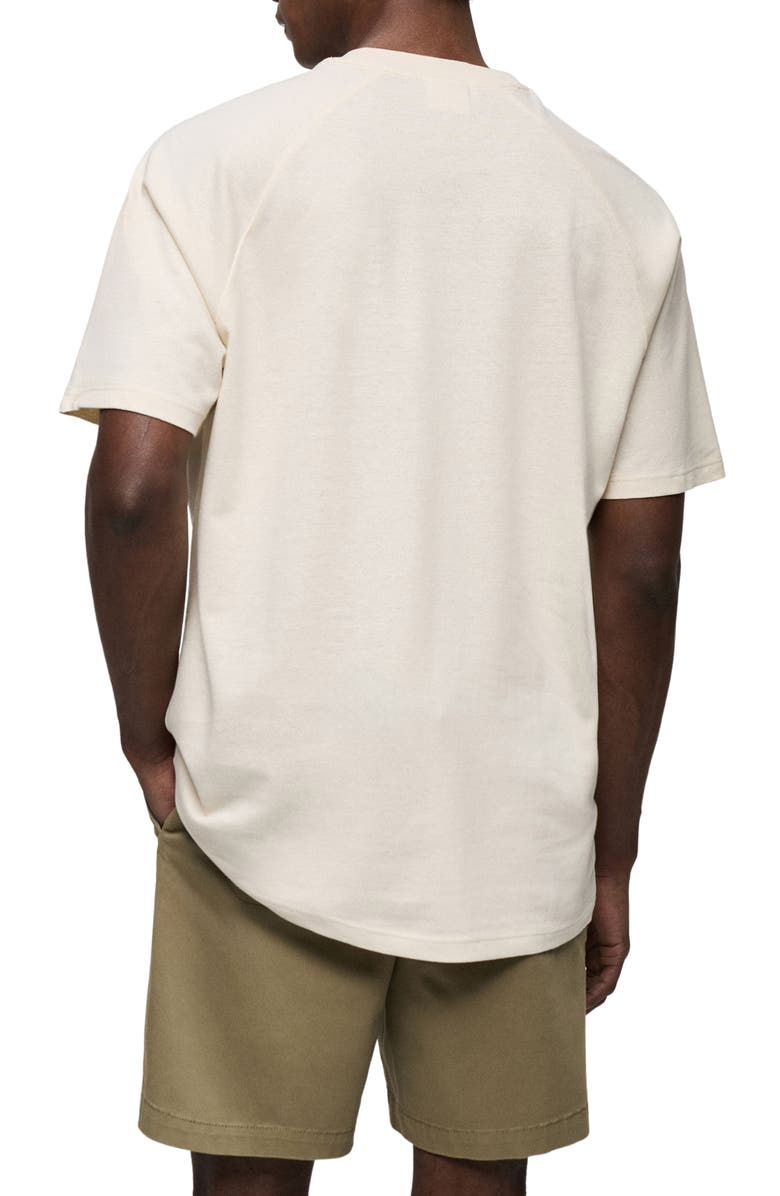 MANGO Relaxed Fit Cotton & Linen T-Shirt, Alternate, color, 