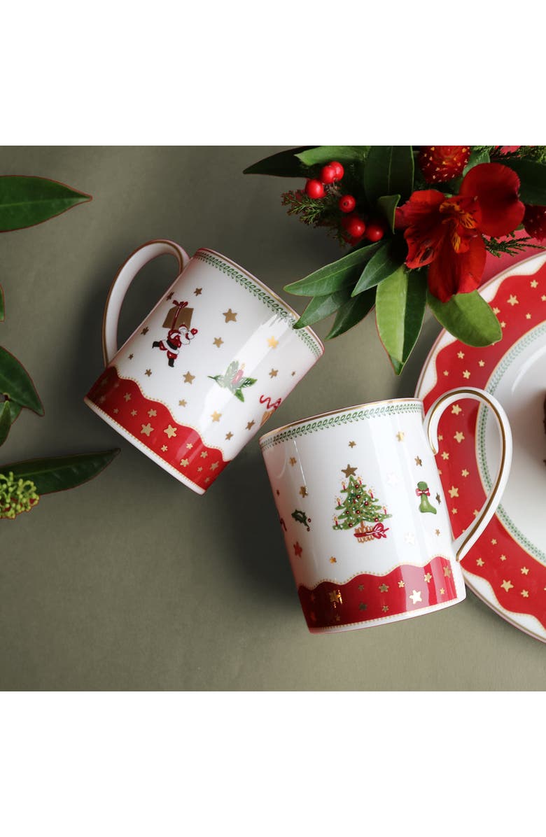 Prouna My Noel Mug, Set of 4, Alternate, color, White