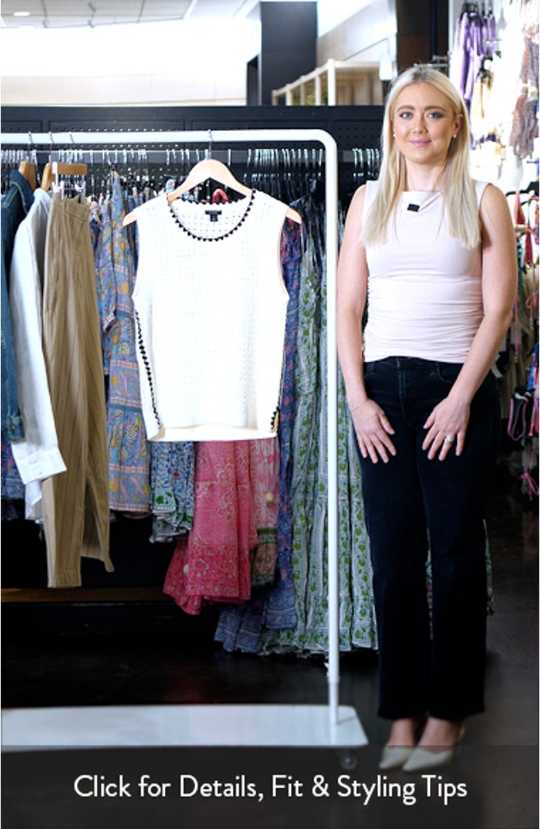 Pointelle Sleeveless Sweater, sales video thumbnail