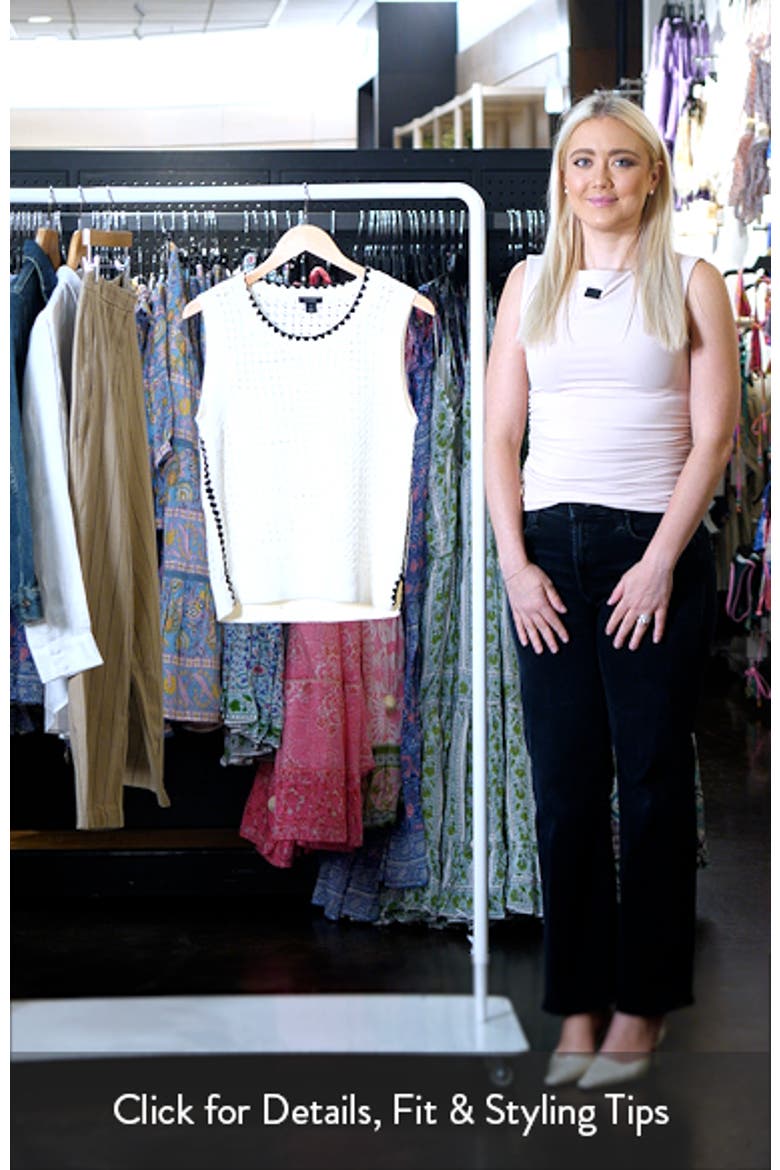 Pointelle Sleeveless Sweater video