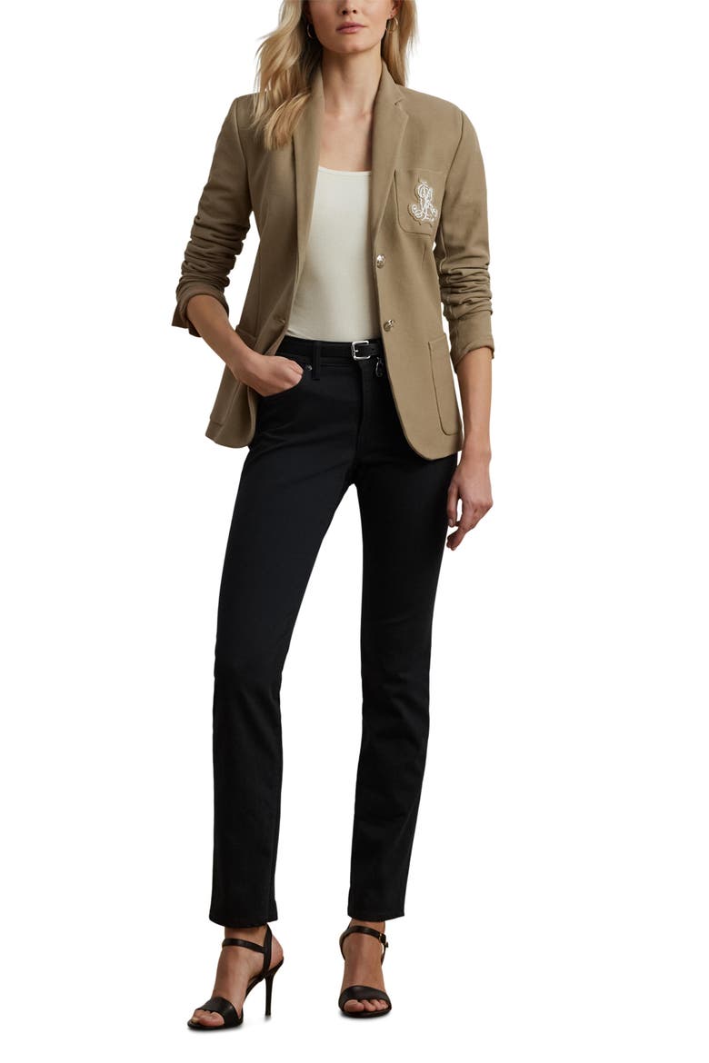 High-Rise Skinny Ankle Jeans, Alternate, color, BLACK