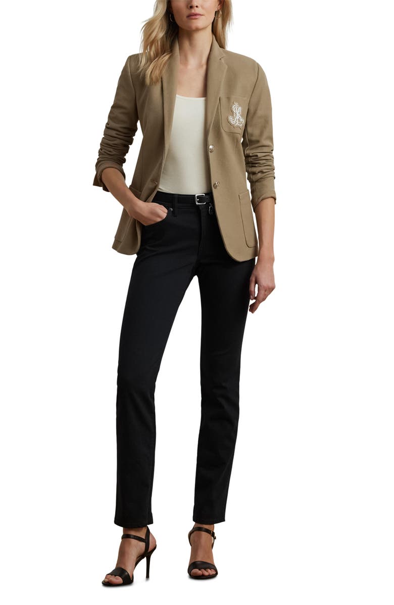 Lauren Ralph Lauren High-Rise Skinny Ankle Jeans, Alternate, color, Black