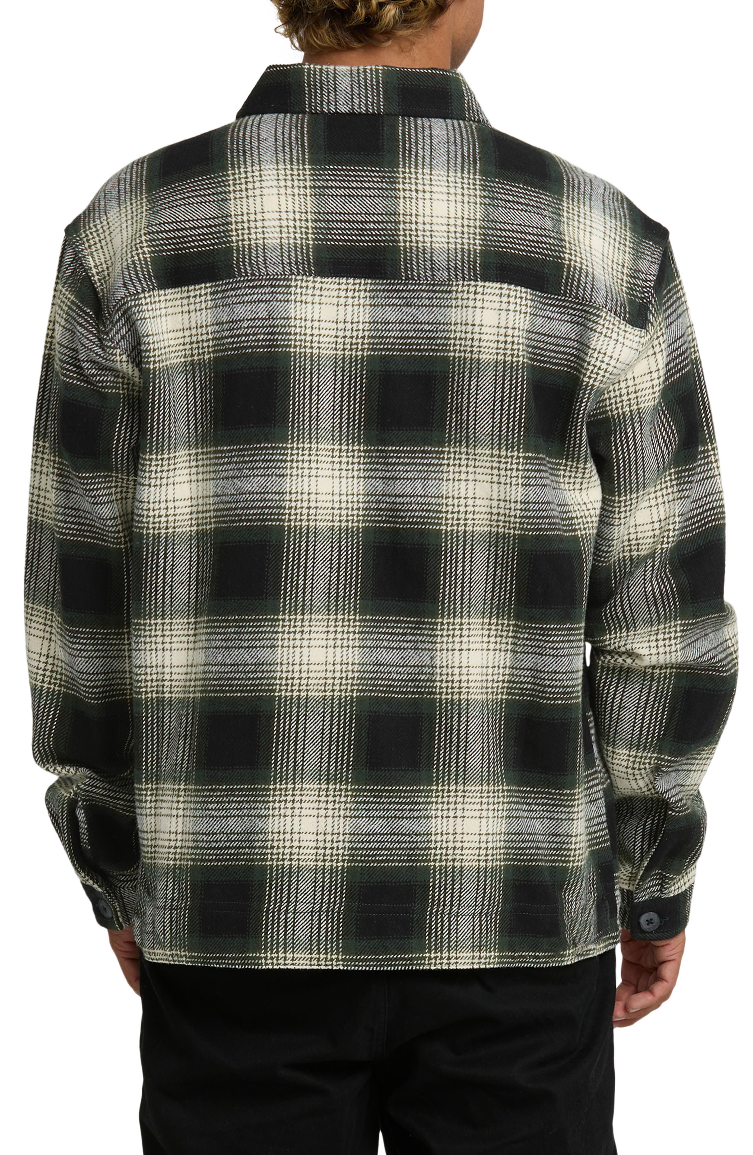 Bad Dog Boxy Fit Gradient Check Zip-Up Shacket - image 2