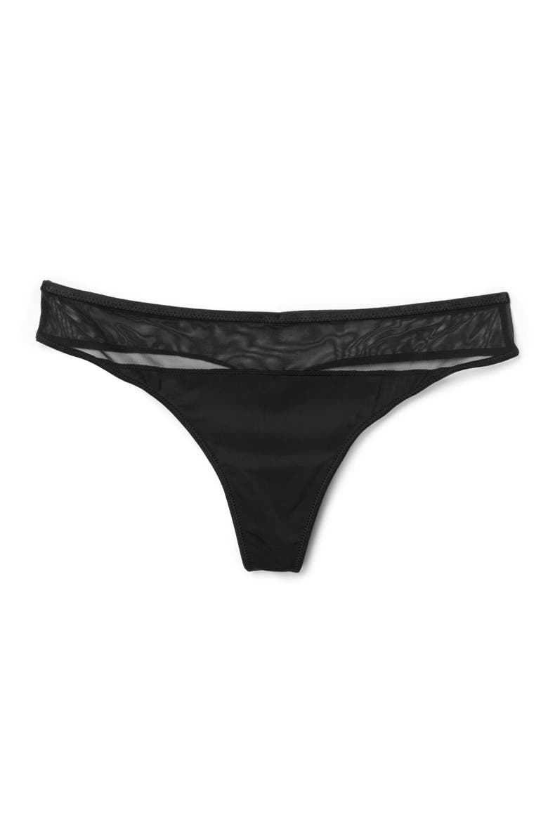 Elora Thong Panties, Alternate, color, Black