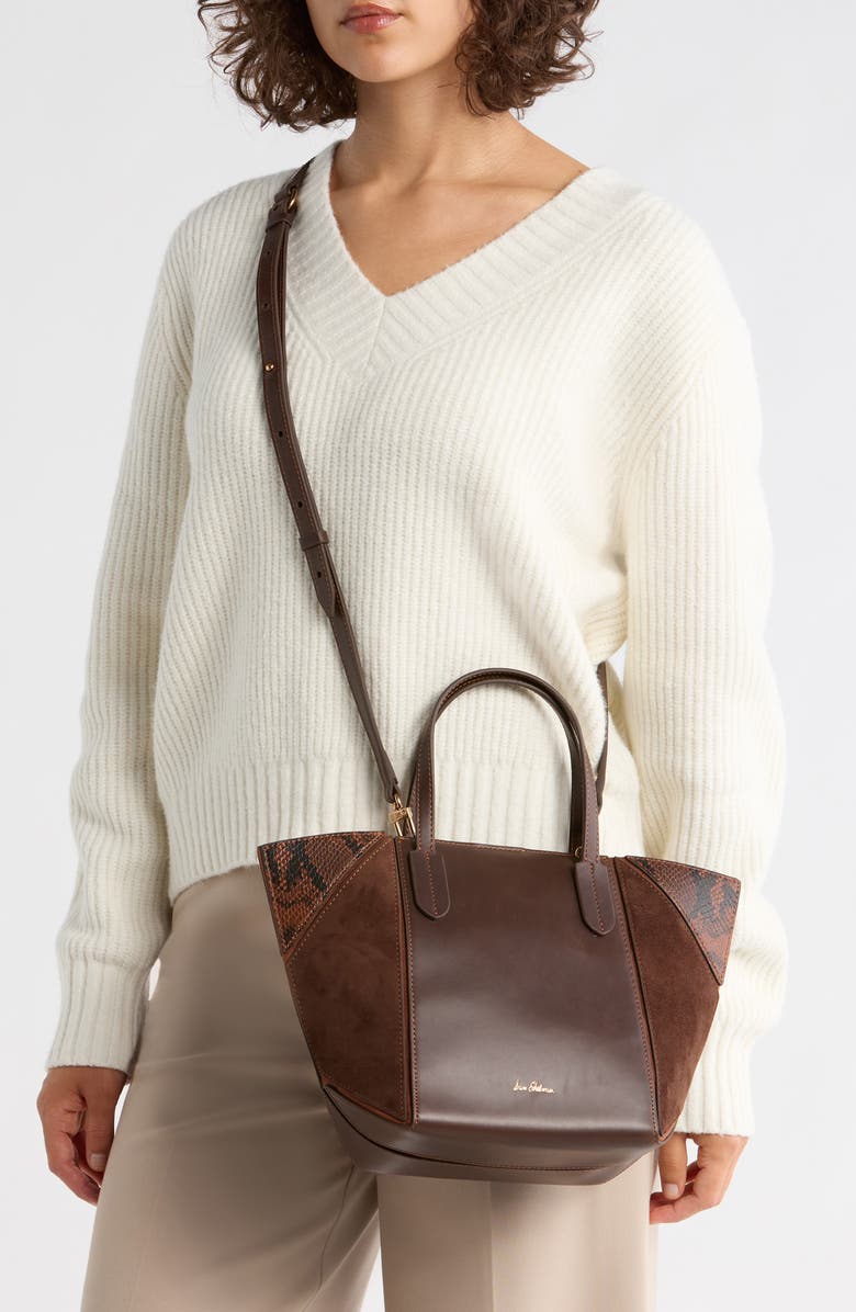 Sam Edelman Small West Convertible Tote, Alternate, color, Brown