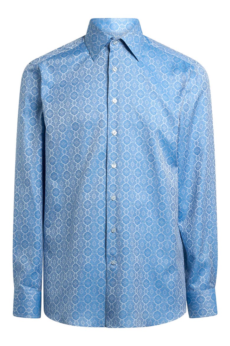 Roma Cotton Dress Shirt, Main, color, MED NAVY