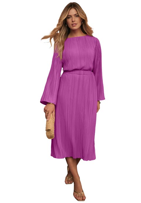 Plisse Midi Skirt (Plus Available)