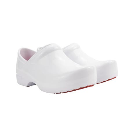 SR Angel Nursing Clogs, Floral Slip-On, Lightweight Water-Resistant EVA, Women 11 / Men 9