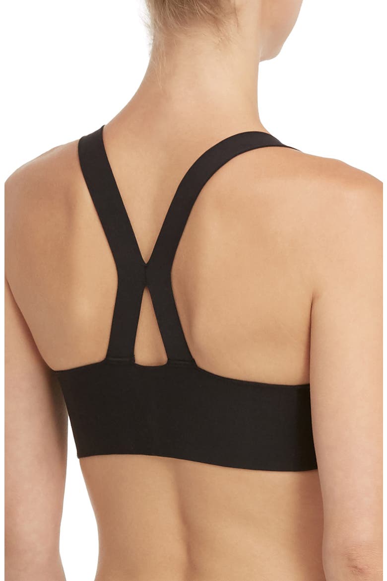Bra-llelujah!® Unlined Racerback Bra, Alternate, color, VERY BLACK