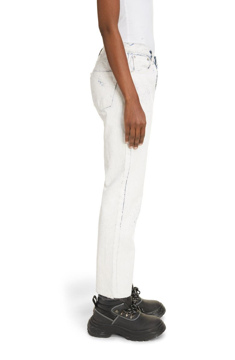 Maison Margiela Bianchetto Hand Painted Boyfriend Jeans, Alternate, color, 