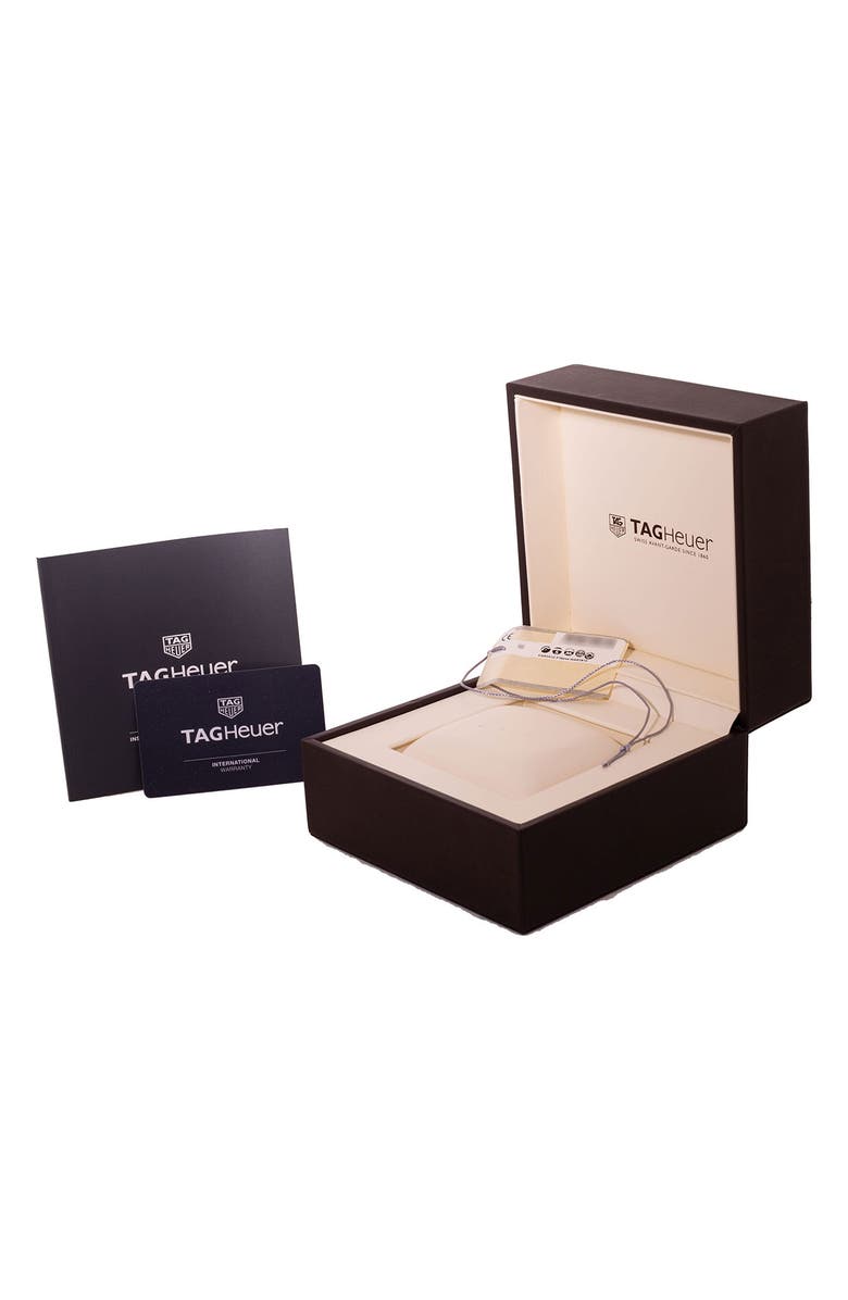 Watchfinder & Co. Tag Heuer Preowned 2018 Carrera Automatic Chronograph Rubber Strap Watch, 45mm, Alternate, color,