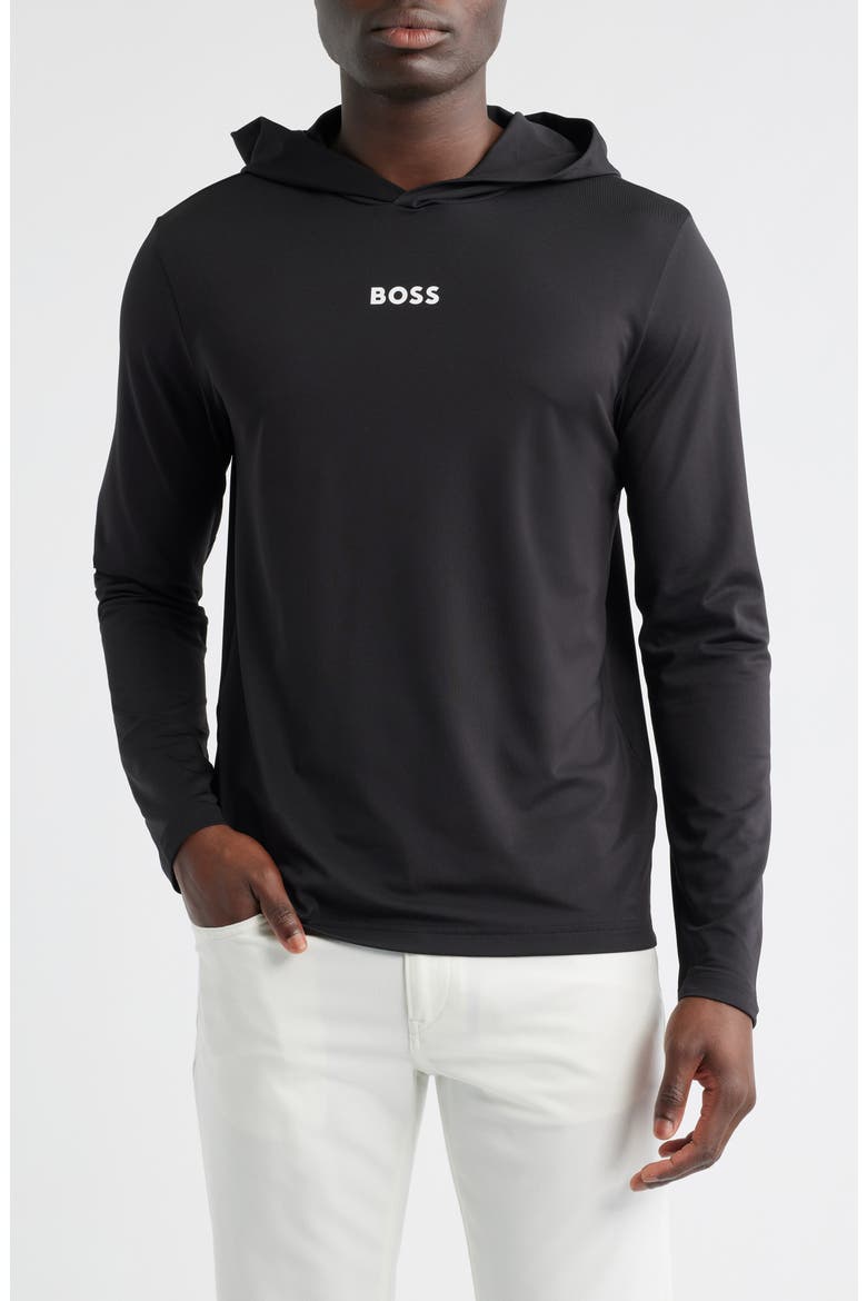 Scott Logo Hoodie, Main, color, BLACK