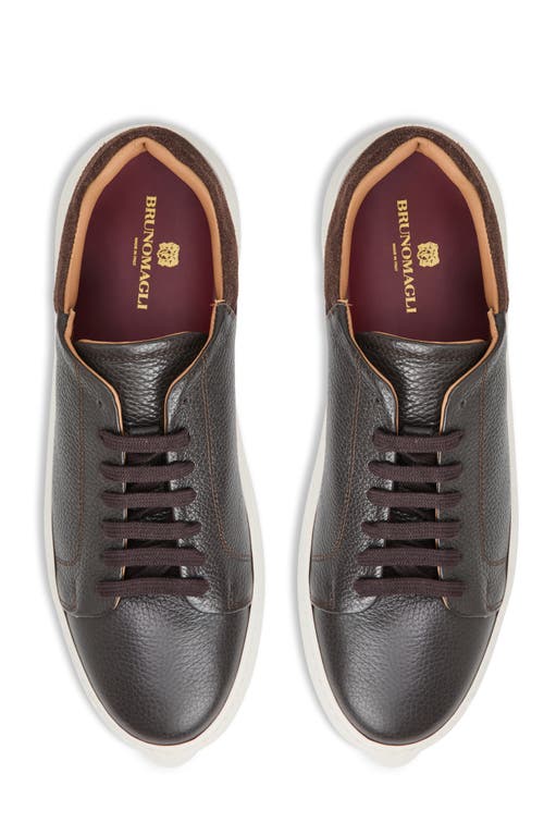 Bruno Magli Salvatore Sneaker In Brown Tumbled