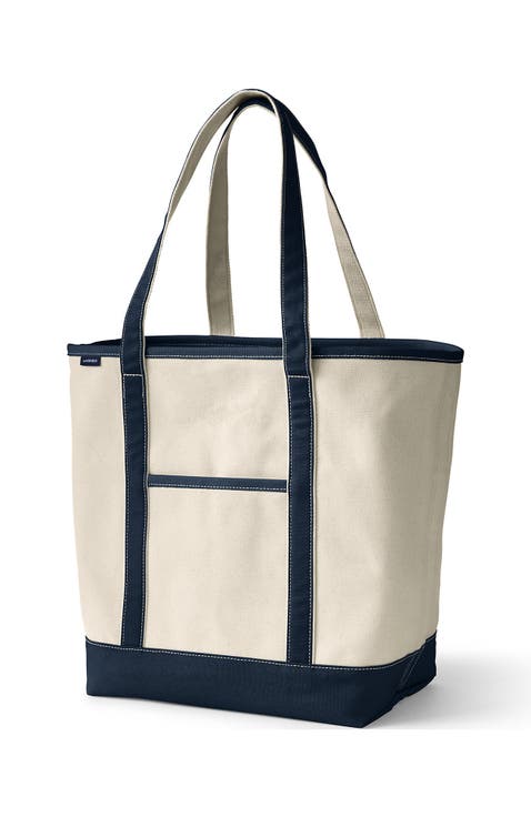 Open Top Canvas Tote Bag