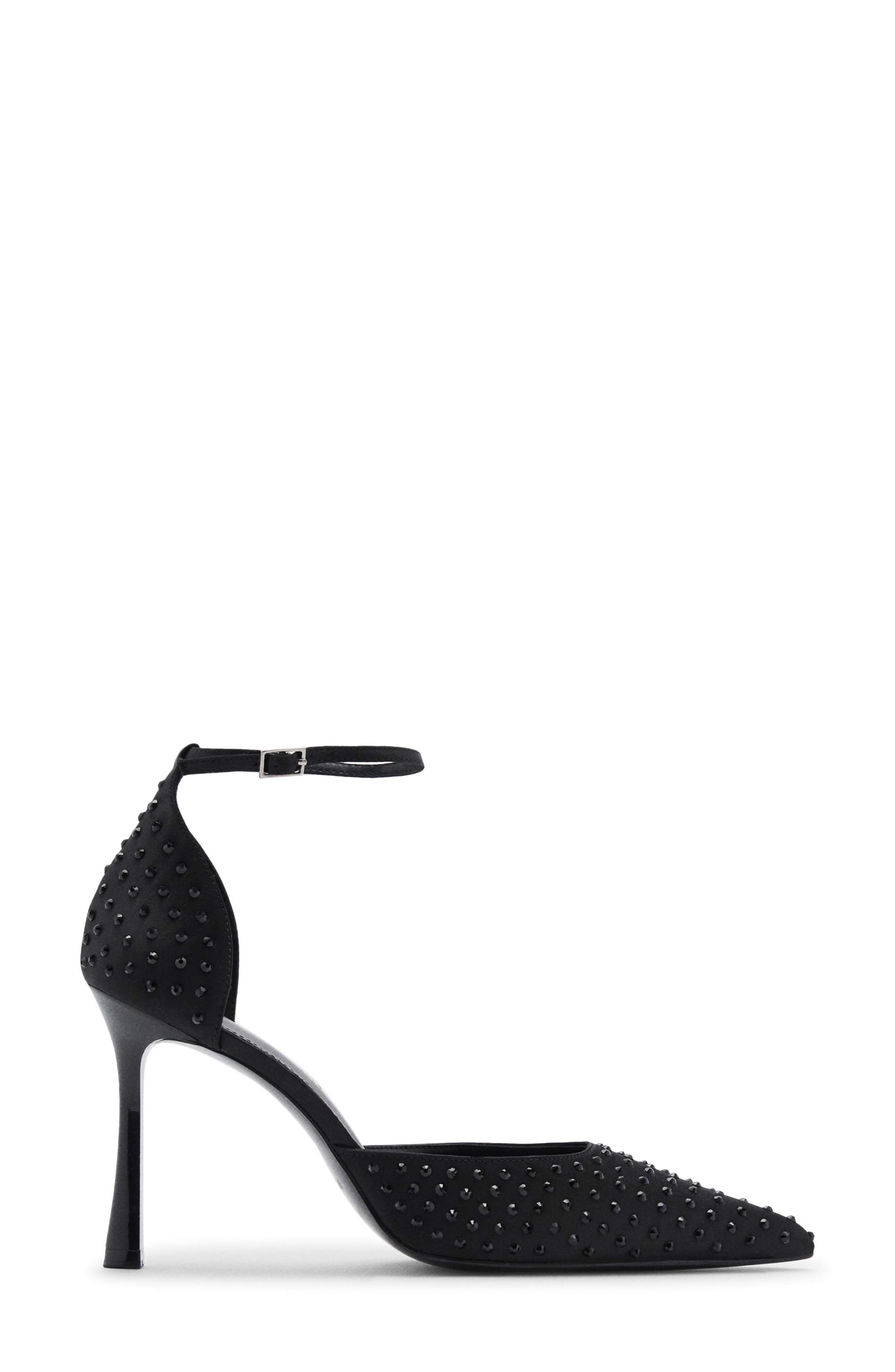 MANGO Crystal Ankle Strap Pump, Alternate, color, 