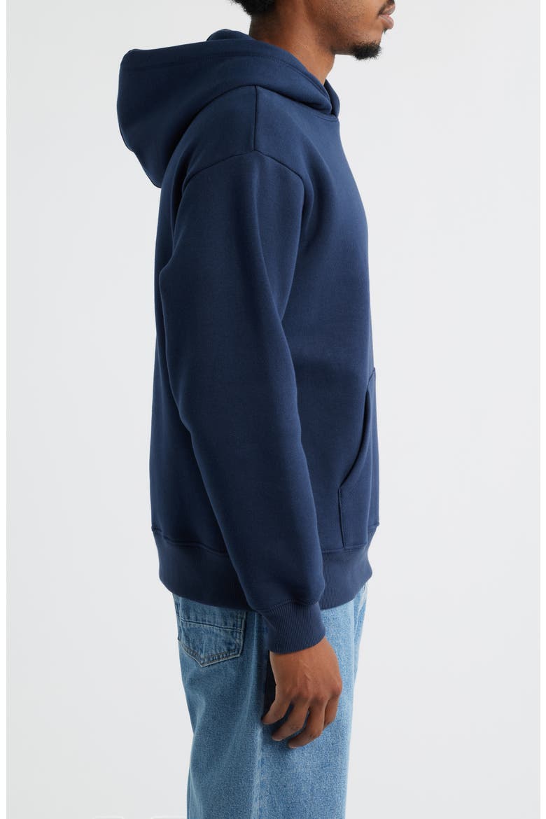 Fleece Hoodie, Alternate, color, NAVY IRIS