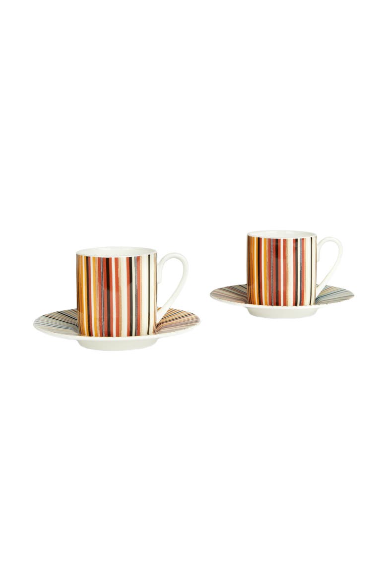 Jenkins Set Of 2 Coffee Cups & Saucers, Alternate, color, White