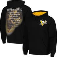 Mitchell & Ness Men's Mitchell & Ness Mario Lemieux Black Pittsburgh Penguins Premium Name & Number Fleece Pullover Sweatshirt