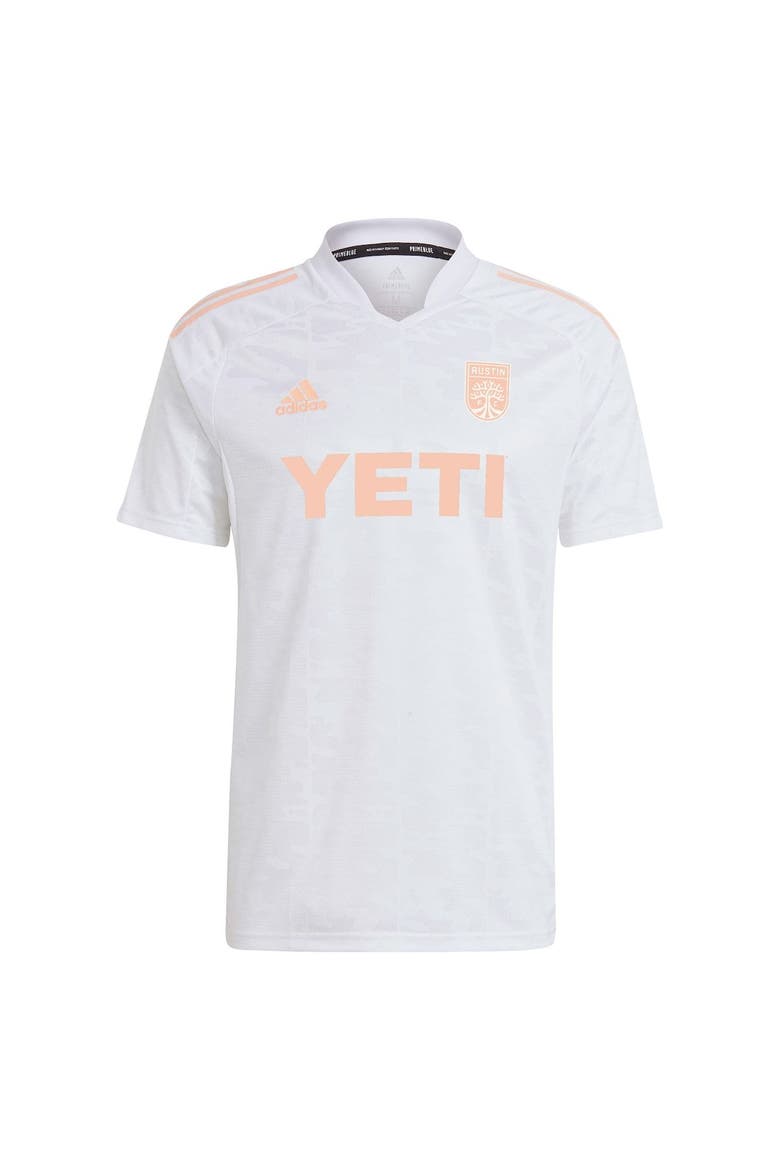 Men's adidas White Austin FC 2022 Primeblue Replica Jersey, Alternate, color, White