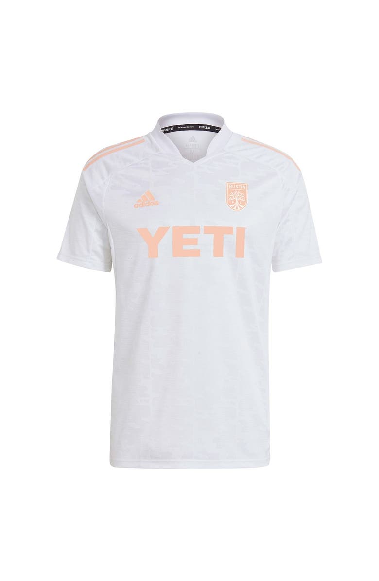 adidas Men's adidas White Austin FC 2022 Primeblue Replica Jersey, Alternate, color,