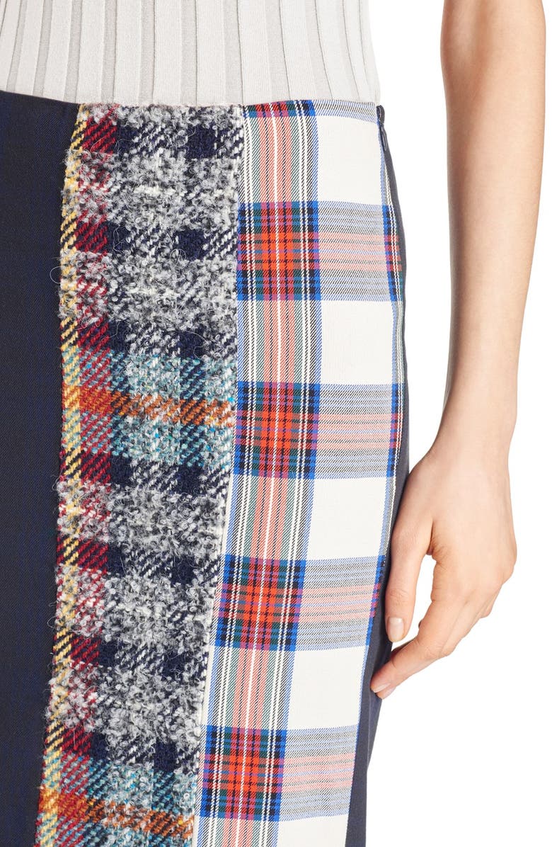 Acne Studios Polina Pieced Midi Skirt, Alternate, color,