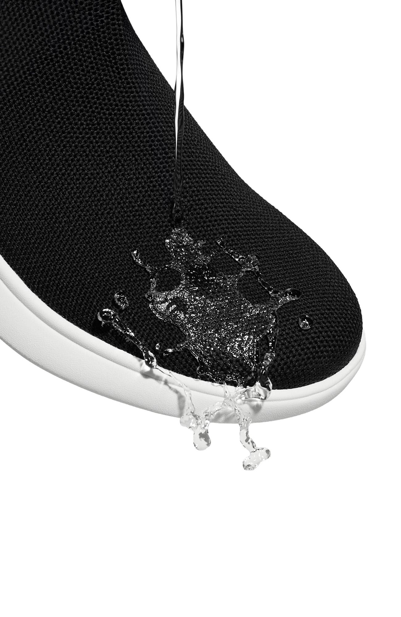 VIVAIA Round-Toe Slip-On Sneaker Boots, Alternate, color, Black