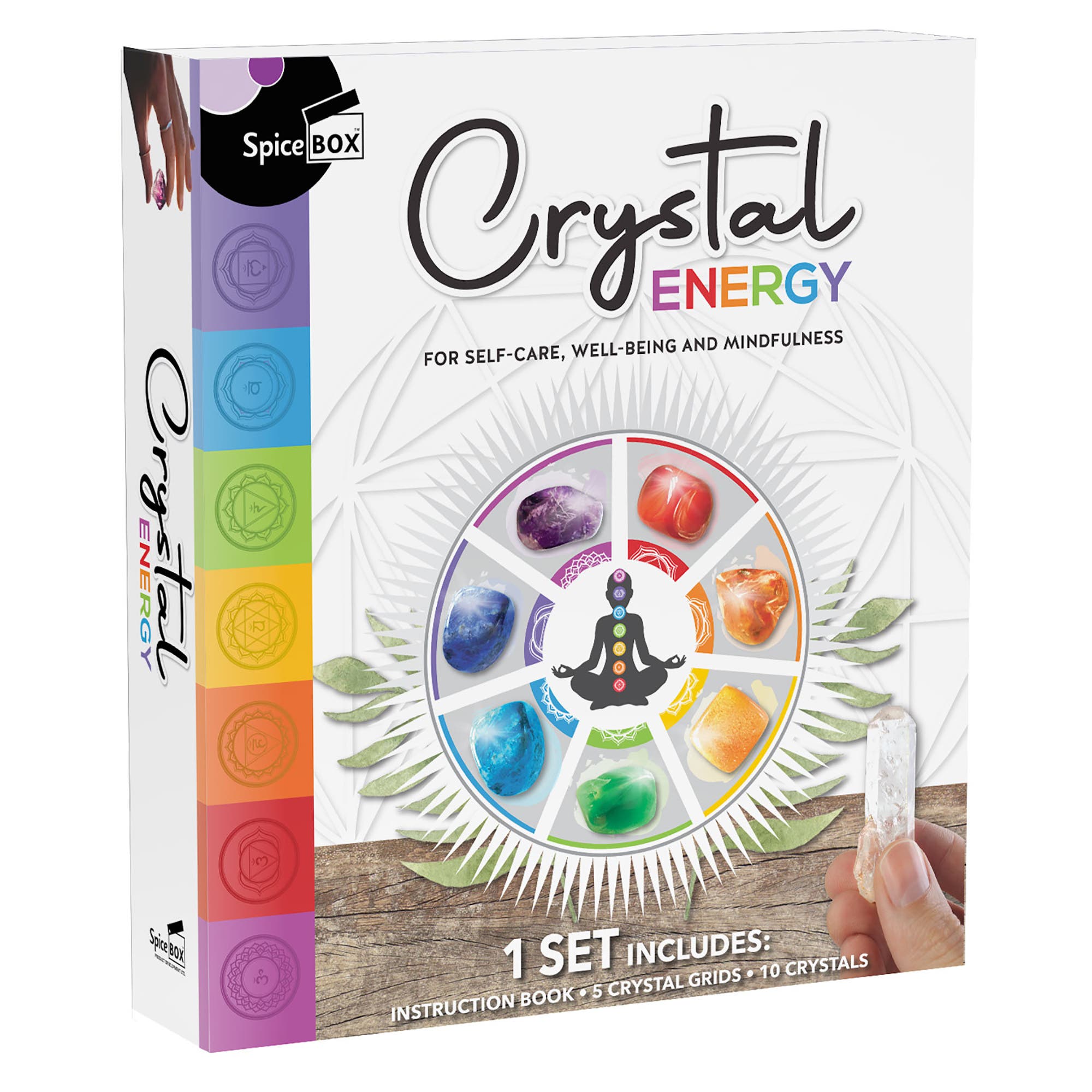 Gift Box Crystal Energy Kit Selfcare & Spiritual Balance in Multicolored 