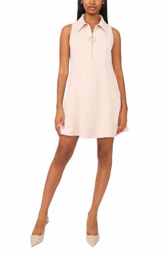 Halogen® Sleeveless Half Zip Utility Dress
