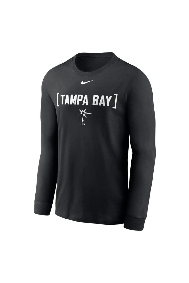 Men's Nike Black Tampa Bay Rays Local Nickname Long Sleeve T-Shirt, Alternate, color, Black