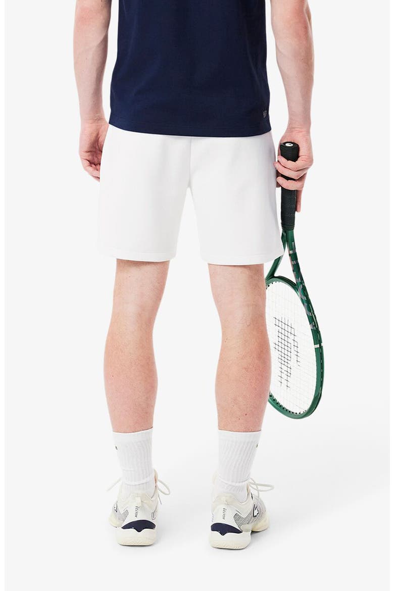 Performance Piqué Tennis Shorts, Alternate, color, 522 WHITE/ NAVY BLUE