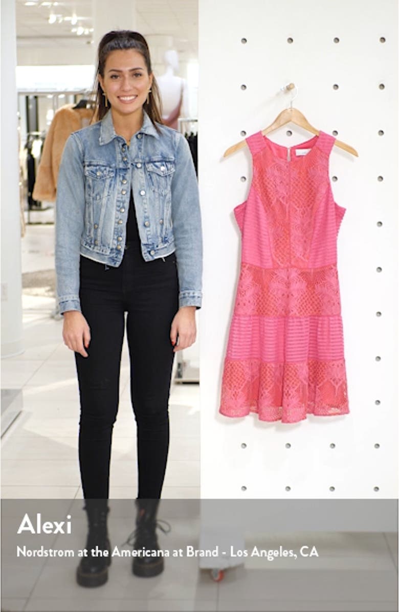 Shayna Mixed Lace Dress, sales video thumbnail