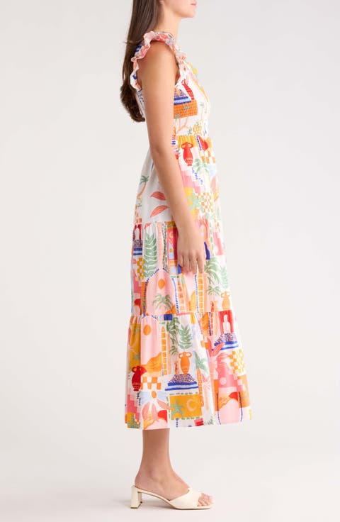 Vesper Sunfire Maxi Dress