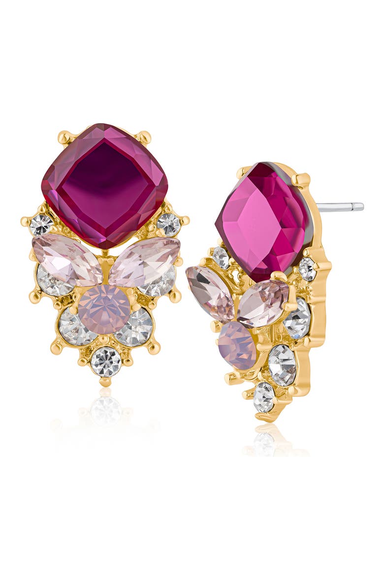 Crystal Chandelier Earrings (Nordstrom Exclusive), Main, color, PINK/ GOLD