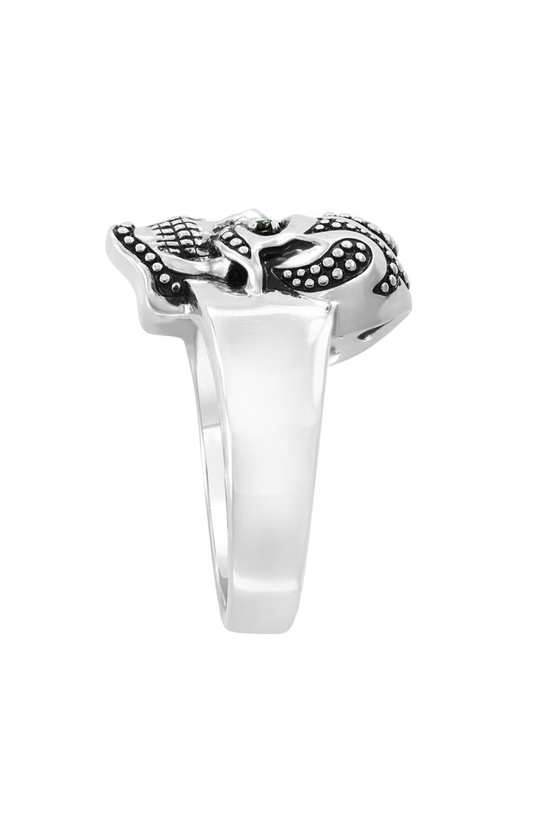 EFFY Mixed Gemstone Skull Ring, Alternate, color,