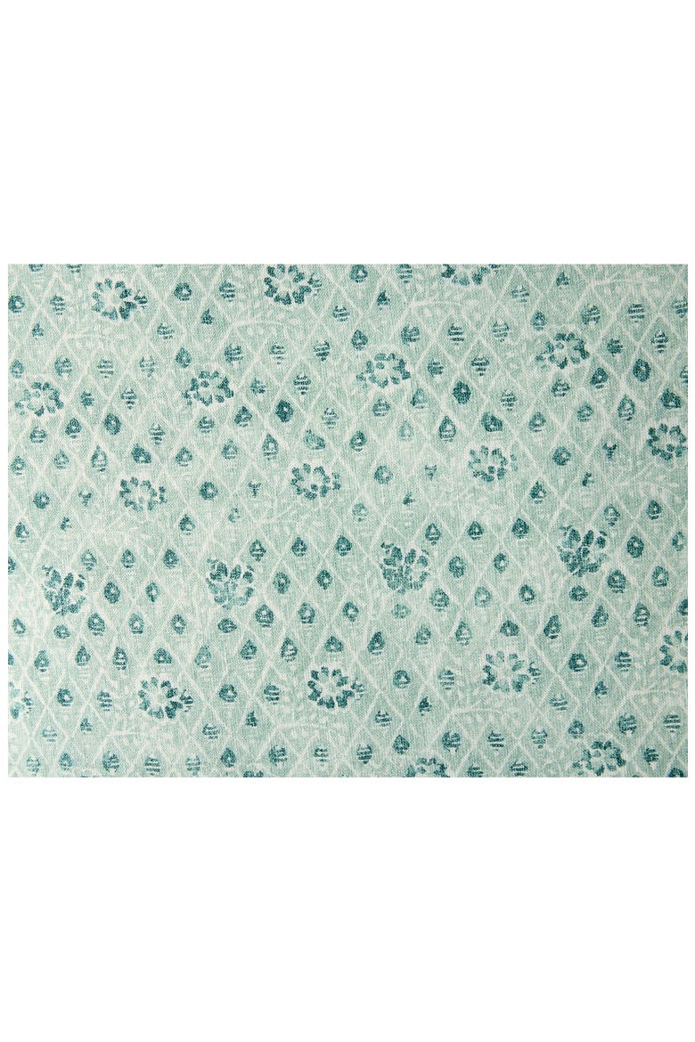 Coral Bell Print Throw Pillow Cover, Alternate, color, SEA GREEN